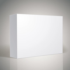 Package white box design, template for your package design, put