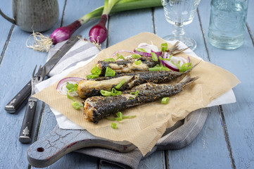 gegrillte Sardine