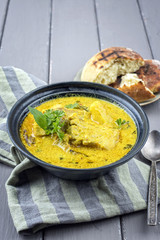Fish Curry in Bowl
