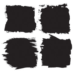 Vector Set of Sketch Grunge Dirt Overlay Texture, individual objects.