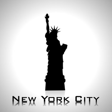 Statue of Liberty New York landmark vector