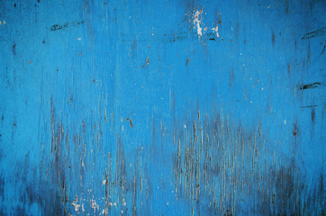 Old blue wooden background