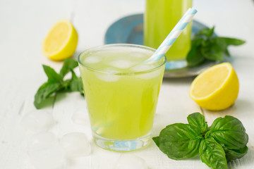 basil lemonade - a refreshing summer drink
