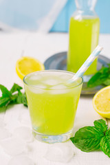 basil lemonade - a refreshing summer drink