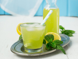 basil lemonade - a refreshing summer drink