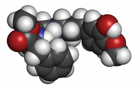 Advantame (E969) sugar substitute molecule. 