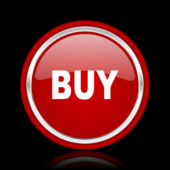 buy red glossy web icon