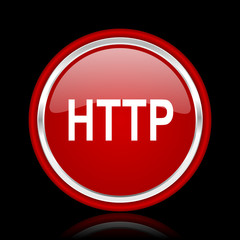http red glossy web icon