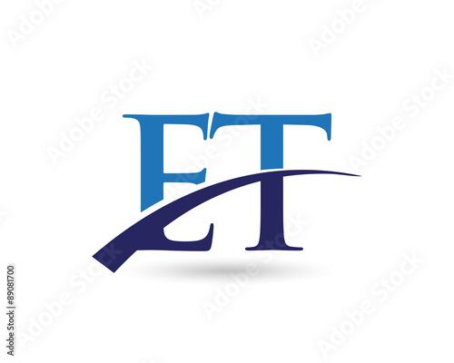 &quot;ET Logo Letter Swoosh&quot; Stock image and royaltyfree vector files on