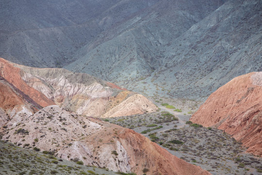 Purmamarca, colorful mountains in Argentina