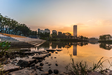 Sonnenaufgang in Jiangyin