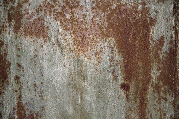 Rusty wall texture green
