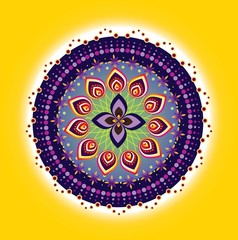Flower pattern mandala