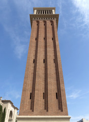 Fototapeta na wymiar Venetian tower in Barcelona, Spain