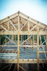 Obraz premium Construction of buildings