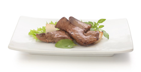 Fried beef liver
