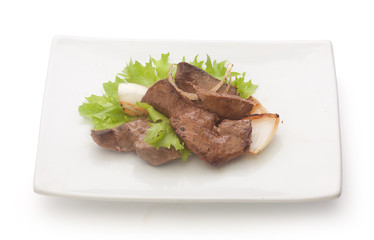 Fried beef liver