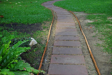 Obraz premium road in park