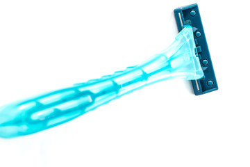 Shaving razor on  white background