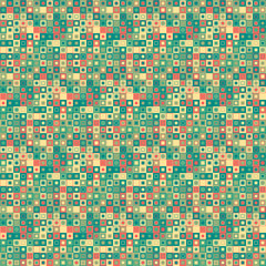 Vector seamless pattern. Consists of geometric elements.The elements have a square shape and different color. Useful as design element for texture, pattern and artistic compositions.