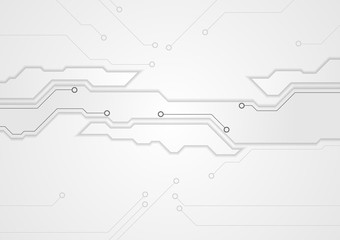 Grey corporate engineering drawing design