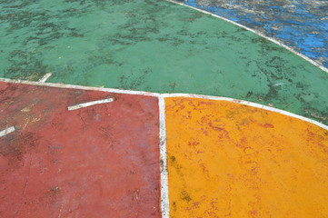 old basketball court