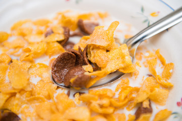 cereal in milk breakfast for health