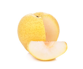 The Yellow pear isolated on a white background