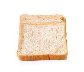 whole wheat Bread isolated on the white background