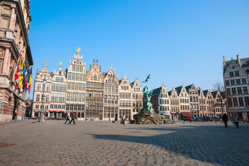 Fototapeta na wymiar Antwerp old town, Belgium