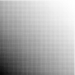 Halftone dots gradient point at 45 degrees - obrazy, fototapety, plakaty