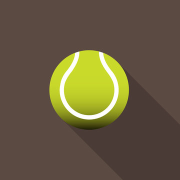 Tennis ball. Vector illustration