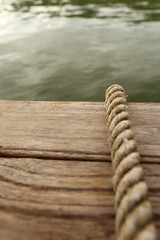 Rope and wood