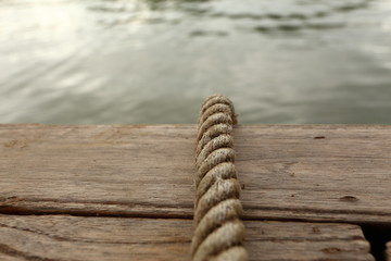 Rope and wood