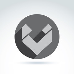 Vector abstract icon, abstract symbol.