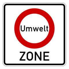 Umweltzone Verkehrsschild