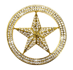 Stern mit Glitzersteinen