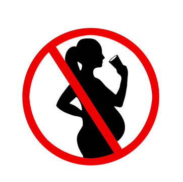 Symbol f&uuml;r Alkoholverbot f&uuml;r Schwangere (auf Weinflaschen)