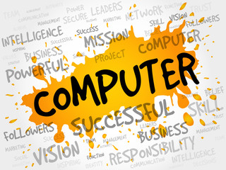 COMPUTER word cloud, business concept