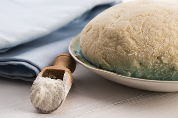 fresh dough ready for baking