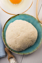 fresh dough ready for baking