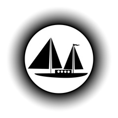 Sailing ship button.