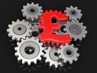 Cogwheel pound (clipping path included)