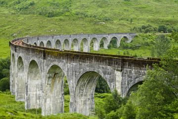 Fototapeta na wymiar Glenfinnan Viaduct Brücke in Schottland