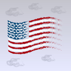 Abstract USA flag, Independence Day