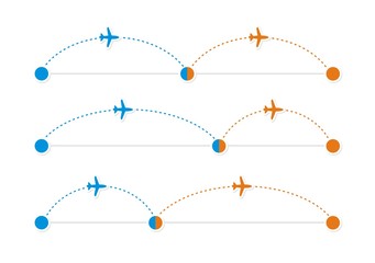 Airplanes. Abstract illustration infographics. Vector.