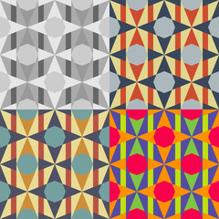 Set of seamless vector patterns