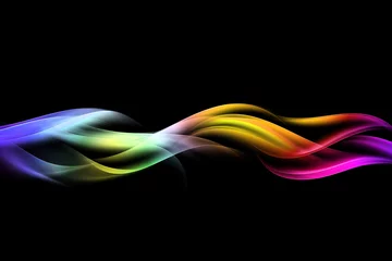 Photo sur Plexiglas Vague abstraite fond de vague de feu de couleur abstraite