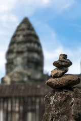 Stone pyramid in Cambodia