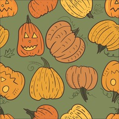 Pumpkin Vector Pattern